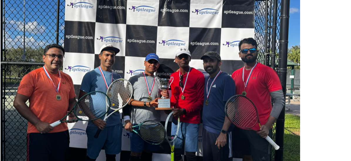 <h3>Team Djokovic-Champions-B!</h3>
<h3>APTL Team Tennis- Fall 2025 Event!</h3>